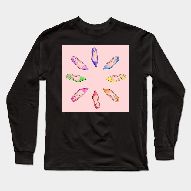 Fashion shoes Long Sleeve T-Shirt by Michurova